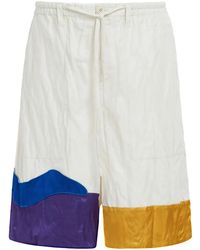 Marni - Graphic-Print Drop-Crotch Shorts - Lyst