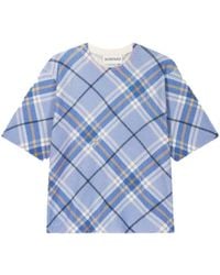 Bompard - Tartan-Print T-Shirt - Lyst