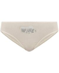 Hanro - Belen Lace-Embellished Cotton Briefs - Lyst