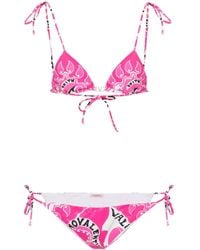 Valentino Garavani - Archive Manifesto Bikini Set - Lyst
