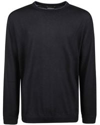 Emporio Armani - Crew-Neck Long-Sleeve Sweater - Lyst