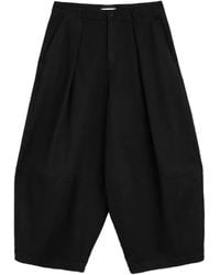 YMC - Earth Deadbeat Wide-Leg Pleated Trousers - Lyst