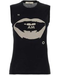 Fendi - Jersey Top With Ti Amo Print - Lyst