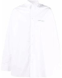 Raf Simons - Embroidered-Logo Shirt - Lyst