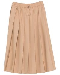 Fabiana Filippi - Pleated Drawstring Midi Skirt - Lyst