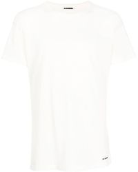 Jil Sander - Schmales T-Shirt mit rundem Ausschnitt - Lyst