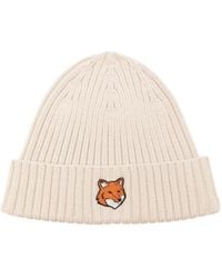 Maison Kitsuné - Berretto Con Applicazione Logo - Lyst