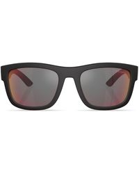Prada Linea Rossa - Ps 01zs Square-frame Sunglasses - Lyst