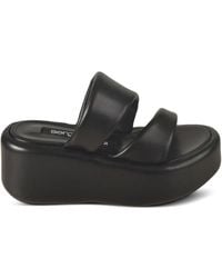 Sergio Rossi - Double-Strap Platform Sandals - Lyst