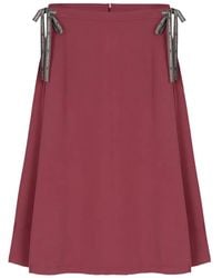 Colmar - Ribbon Tie Midi Skirt - Lyst
