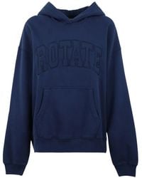 ROTATE BIRGER CHRISTENSEN - Logo-Appliqué Oversized Hoodie - Lyst