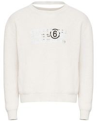 MM6 by Maison Margiela - Crew-Neck Sweatshirt - Lyst
