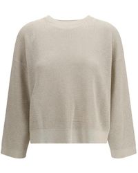 Brunello Cucinelli - Pull À Col Rond - Lyst