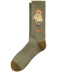 Polo Ralph Lauren - Chaussettes Polo Bear En Coton Mélangé - Lyst