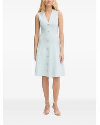 Guess - Ribbed-Knit Button-Down Mini Dress - Lyst