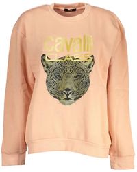 Roberto Cavalli - Jaguar-Print Logo-Lettering Sweatshirt - Lyst