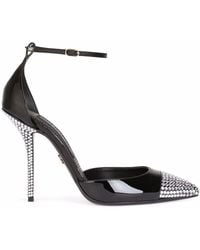 Dolce & Gabbana - Zapatos de tacón con detalles de cristales - Lyst