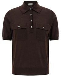 P.A.R.O.S.H. - Pocket Short-Sleeve Polo Shirt - Lyst