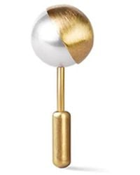 Shihara - Half Pearl Earring 135° - Lyst