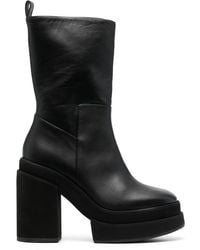 Paloma Barceló - Platform Leather Boots - Lyst