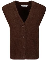 Samsøe & Samsøe - Sajeanne Buttoned V-Neck Vest - Lyst