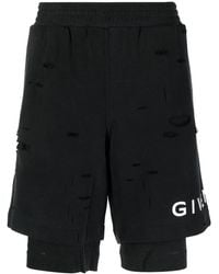 Givenchy - Short De Sport À Logo Imprimé - Lyst