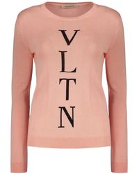Valentino Garavani - Vltn Logo-Print Sweater - Lyst