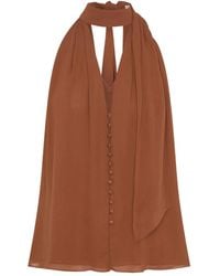 Nicholas - Top Sumira con botones y lazo en el cuello - Lyst