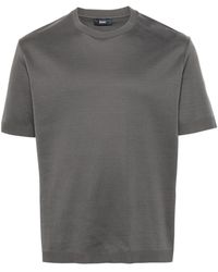 Herno - T-shirt en coton à col rond - Lyst