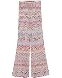 Missoni - Zigzag-woven Flared Trousers - Lyst