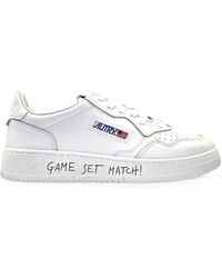 Autry - Match Slogan-Print Sneakers - Lyst