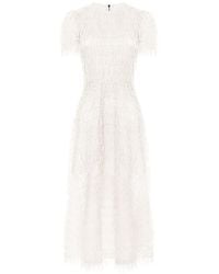POST MERIDIEM - Round-Neck Midi Dress - Lyst