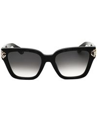 Roberto Cavalli - Logo-Plaque Rectangle-Frame Sunglasses - Lyst