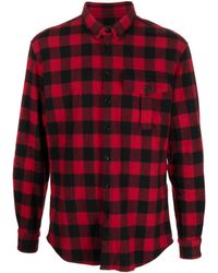 DSquared² - Check-pattern Wool-blend Shirt - Lyst