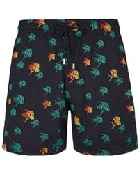 Vilebrequin - Mistral Piranhas-embroidered Swim Shorts - Lyst