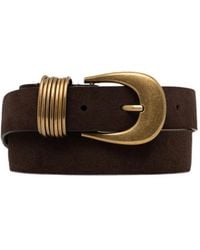 MICHAEL Michael Kors - Buckle-Fastening Suede Belt - Lyst