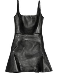 Givenchy - Leather Mini Dress - Lyst