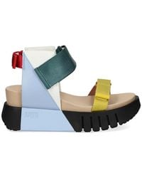 United Nude - Delta Run Touch-Strap Platform Sandals - Lyst