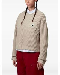 Carhartt - Pull Côtelé À Patch Logo - Lyst