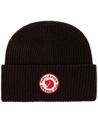 Fjallraven - 1960 Logo-Patch Ribbed-Knit Beanie Hat - Lyst
