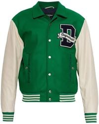 DSquared² - Logo-Patch Panelled Bomber Jacket - Lyst