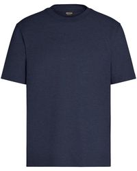 ZEGNA - Fine-Knit Linen T-Shirt - Lyst