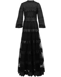 Costarellos - Jacey Embroidered Tulle Gown - Lyst