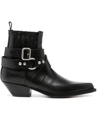 Sonora Boots - 40Mm Shiny Veal Biker Boots - Lyst