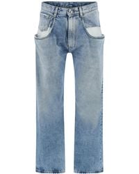Maison Margiela - 5 Pockets Contrast Boyfriend Jeans - Lyst