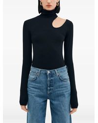MARCELLA - Allegra Turtle-Neck Cut-Out Top - Lyst