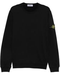Stone Island - Sweat 6100049 En Polaire De Coton Biologique Brossé - Lyst