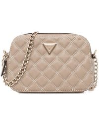 Guess - Giully Quilted Chain Cross Body Bag - Lyst