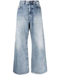 DIESEL - Wide-Leg-Jeans mit hohem Bund - Lyst