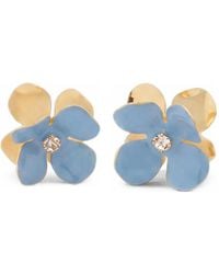 Marni - Enamel Daisy Stud Earrings - Lyst